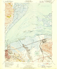 Port Chicago 1951 topographic map thumbnail