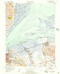 Port Chicago 1951 topographic map thumbnail
