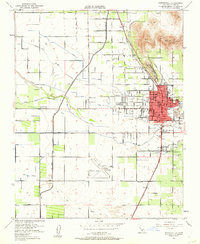 Porterville 1951 topographic map thumbnail