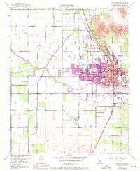 Porterville 1951 topographic map thumbnail