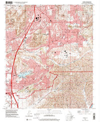 Poway 1996 topographic map preview