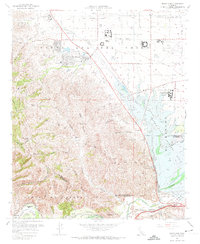 Prado Dam 1967 topographic map thumbnail