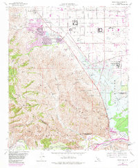 Prado Dam 1967 topographic map thumbnail