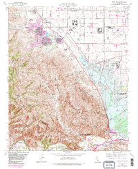 Prado Dam 1967 topographic map thumbnail
