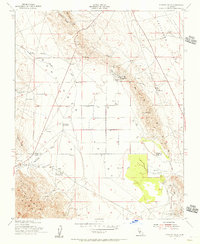 Pyramid Hills 1953 topographic map preview
