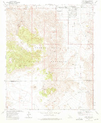 Queen Mountain 1972 topographic map thumbnail