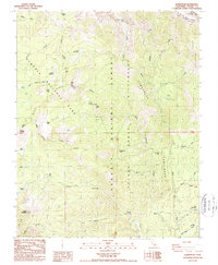 Quinn Peak 1988 topographic map thumbnail