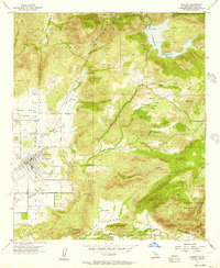 Ramona 1955 topographic map thumbnail