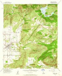 Ramona 1955 topographic map thumbnail