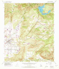 Ramona 1955 topographic map thumbnail