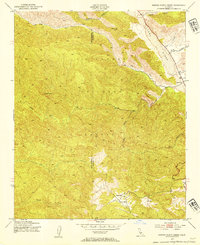 Rancho Nuevo Creek 1943 topographic map preview