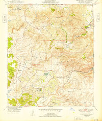 Rancho Santa Fe 1949 topographic map thumbnail