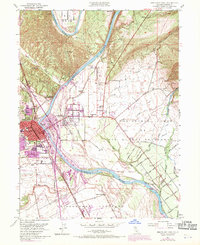 Red Bluff East 1951 topographic map thumbnail