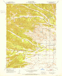 Red Bluff West 1951 topographic map thumbnail