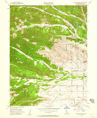 Red Bluff West 1951 topographic map thumbnail