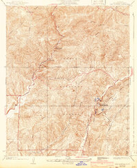 Red Mountain 1936 topographic map thumbnail