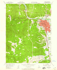 Redding 1957 topographic map preview