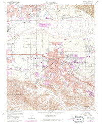 Redlands 1967 topographic map thumbnail