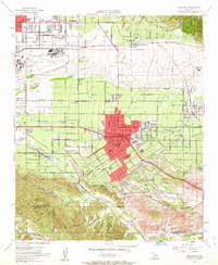 Redlands 1954 topographic map preview