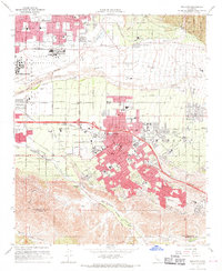 Redlands 1967 topographic map preview