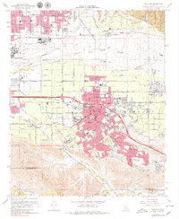 Redlands 1967 topographic map preview