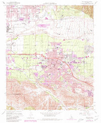 Redlands 1967 topographic map preview
