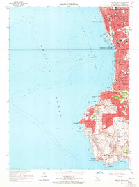 Redondo Beach 1963 topographic map thumbnail