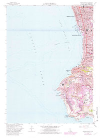 Redondo Beach 1963 topographic map thumbnail