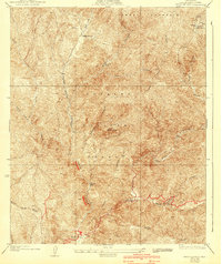 Redrock Mountain 1936 topographic map thumbnail