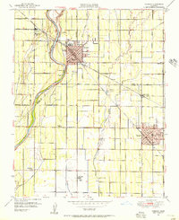 Reedley 1949 topographic map thumbnail