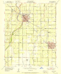 Reedley 1951 topographic map thumbnail