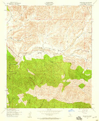 Reyes Peak 1943 topographic map thumbnail