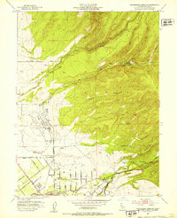Richardson Springs 1951 topographic map thumbnail