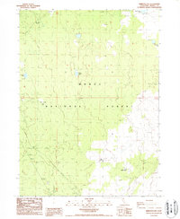 Rimrock Lake 1988 topographic map thumbnail