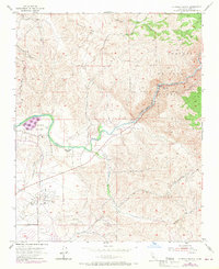 Rio Bravo Ranch 1954 topographic map thumbnail
