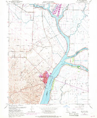 Rio Vista 1953 topographic map thumbnail