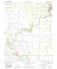 Ripon 1969 topographic map preview
