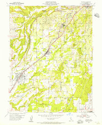 Rocklin 1954 topographic map thumbnail