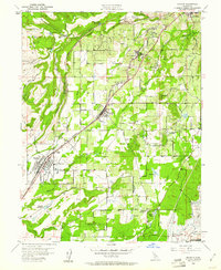 Rocklin 1954 topographic map thumbnail