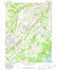 Rocklin 1967 topographic map thumbnail