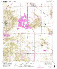 Romoland 1953 topographic map preview