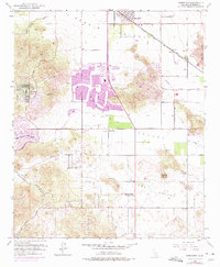 Romoland 1953 topographic map preview