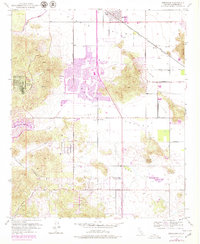 Romoland 1953 topographic map preview