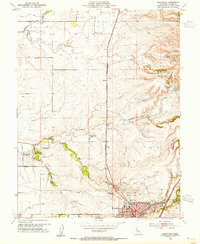 Roseville 1953 topographic map thumbnail