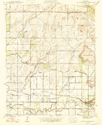 Round Mountain 1947 topographic map thumbnail