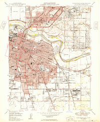 Sacramento East 1949 topographic map thumbnail