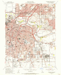 Sacramento East 1954 topographic map thumbnail