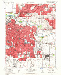 Sacramento East 1954 topographic map thumbnail