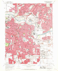 Sacramento East 1967 topographic map thumbnail