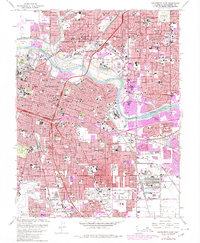 Sacramento East 1967 topographic map thumbnail